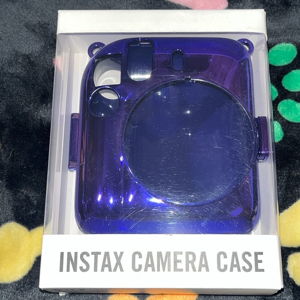 Instax Hardshell Camera Case in Blue NEW NWT NIB